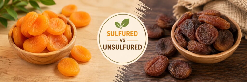 Sulfured vs unsulfured dried apricots comparison